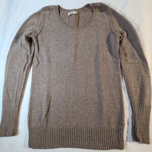 Old Navy Brown Knit Sweater Medium | Classic Long Sleeve Pullover Unisex